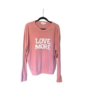 Spiritual Gangster Love More Pink Top Size Large (L)